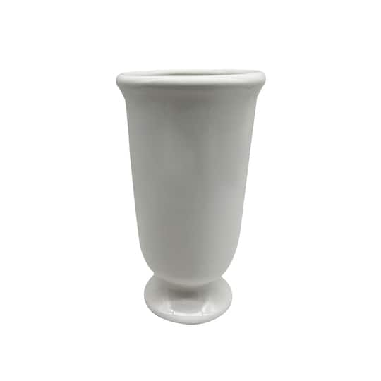 9.8&#x22; White Ceramic Vase by Ashland&#xAE;